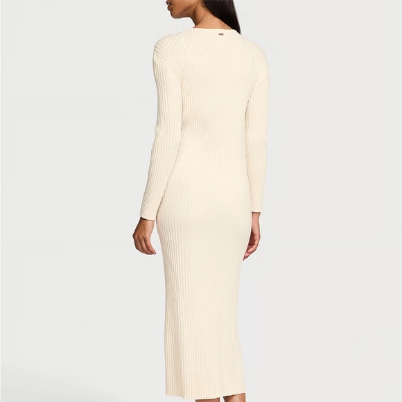 Victoria's Secret Cream Ribbed Dress - Picture 2 of 5